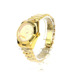 DATEJUST 31MM 18K GOLD PRESIDENT BRACELET GOLD DIAL CLONE