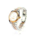 DATEJUST 31MM 2-TONE GOLD PINK JUBILEE GRAY  DIAL DIAMONDS MARKERS CLONE