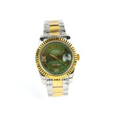 DATEJUST 36MM 2-TONE GOLD OYSTER GREEN DIAL ROMAN MARKERS CLONE