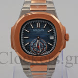 PATEK PHILIPPE NAUTILUS 2-TONE BLUE DIAL BRACELET