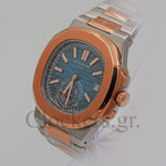 PATEK PHILIPPE NAUTILUS 2-TONE BLUE DIAL BRACELET